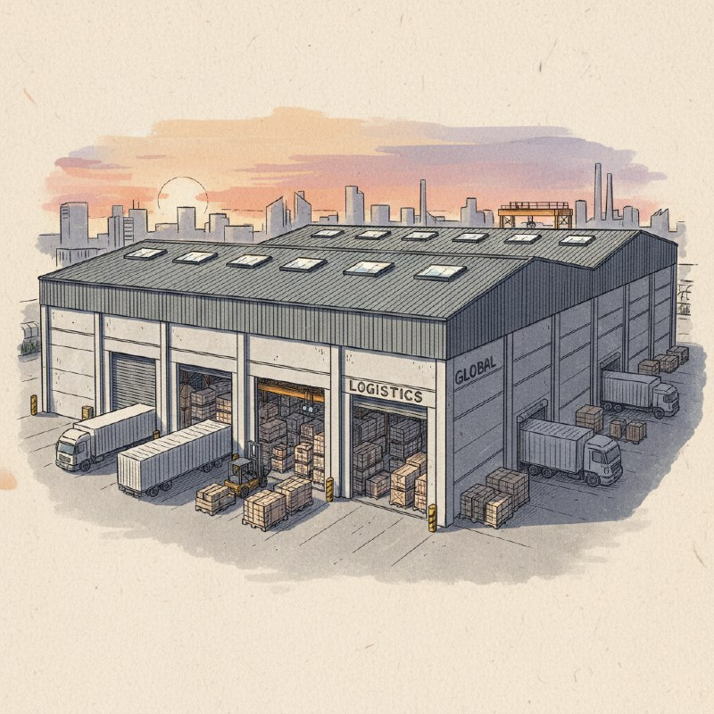 Установка видеонаблюдения на склад