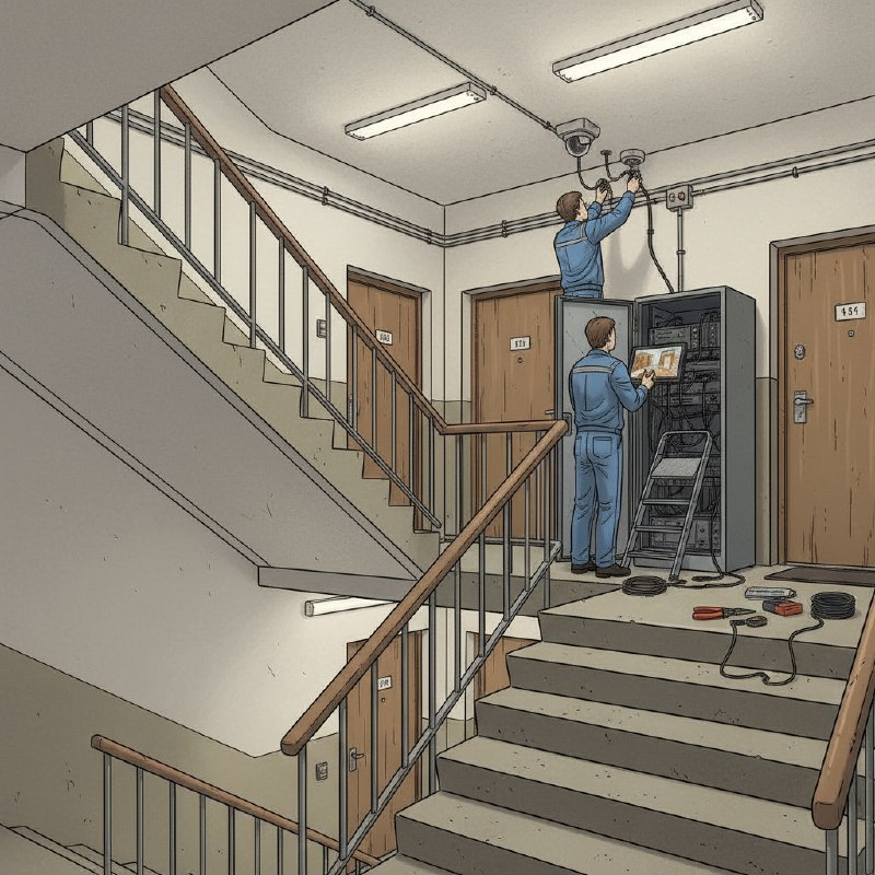 Установить видеонаблюдение в подъезде Установить видеонаблюдение в подъезде