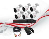 Комплект видеонаблюдения уличный 6 камер 5МР