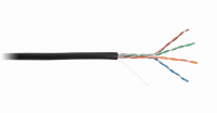 CCA-UU004-5E-PE-BK Кабель U/UTP 4 пары, Кат.5e, CCA, внешний, PE -40, 305м