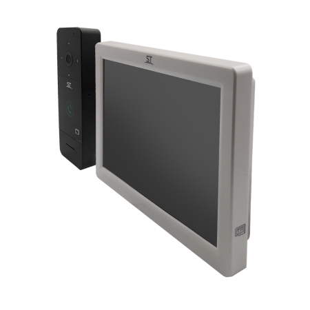 Домофон ST-MР300/7 серия «Земля» БЕЛЫЙ (TS/SD/WF/IPC/1080P/IP/110°/IC) КОМПЛЕКТ